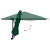 Umbrelă de Grădină Montată pe Perete cu LED-uri Verde 248 cm GartenMobel Dekor