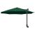 Umbrelă de Grădină Montată pe Perete cu LED-uri Verde 248 cm GartenMobel Dekor