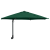 Umbrelă de Grădină Montată pe Perete cu LED-uri Verde 248 cm GartenMobel Dekor