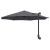 Umbrelă de Grădină Montată pe Perete cu LED-uri Antracit 248 cm GartenMobel Dekor