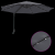 Umbrelă de Grădină Montată pe Perete cu LED-uri Antracit 248 cm GartenMobel Dekor