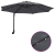 Umbrelă de Grădină Montată pe Perete cu LED-uri Antracit 248 cm GartenMobel Dekor