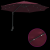 Umbrela de Grădină Montată pe Perete cu LED-uri Bordo 248 cm GartenMobel Dekor