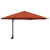 Umbrelă de grădină montată pe perete cu LED-uri Teracotă 248 cm GartenMobel Dekor