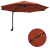 Umbrelă de grădină montată pe perete cu LED-uri Teracotă 248 cm GartenMobel Dekor