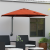 Umbrelă de grădină montată pe perete cu LED-uri Teracotă 248 cm GartenMobel Dekor