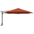 Umbrelă de grădină montată pe perete cu LED-uri Teracotă 248 cm GartenMobel Dekor
