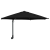 Parasol de Grădină Montat pe Perete cu LED-uri Negru 248 cm GartenMobel Dekor