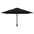 Parasol de Grădină Montat pe Perete cu LED-uri Negru 248 cm GartenMobel Dekor