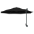 Parasol de Grădină Montat pe Perete cu LED-uri Negru 248 cm GartenMobel Dekor