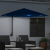Parasol de grădină montat pe perete cu LED-uri Albastră Azurie 248 cm GartenMobel Dekor