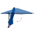 Parasol de grădină montat pe perete cu LED-uri Albastră Azurie 248 cm GartenMobel Dekor