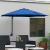 Parasol de grădină montat pe perete cu LED-uri Albastră Azurie 248 cm GartenMobel Dekor