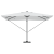 Umbrela cantilever cu LED-uri Bej 352x251x265 cm Aluminiu GartenMobel Dekor