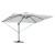 Umbrela cantilever cu LED-uri Bej 352x251x265 cm Aluminiu GartenMobel Dekor