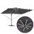 Umbrela Cantilever Roma de la cu LED-uri Antracit 352x251x265 cm Aluminiu GartenMobel Dekor