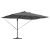 Umbrela Cantilever Roma de la cu LED-uri Antracit 352x251x265 cm Aluminiu GartenMobel Dekor
