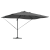 Umbrela Cantilever Roma de la cu LED-uri Antracit 352x251x265 cm Aluminiu GartenMobel Dekor