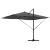 Umbrela Cantilever Roma de la cu LED-uri Antracit 352x251x265 cm Aluminiu GartenMobel Dekor