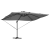 Umbrela Cantilever Roma de la cu LED-uri Antracit 352x251x265 cm Aluminiu GartenMobel Dekor