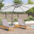 Umbrelă Cantilever Nisip Poliester Mare Înclinabilă GartenMobel Dekor