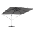 Umbra Cantilever Antracit Poliester, Oțel Vopsit cu Pulbere Mare GartenMobel Dekor