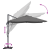 Umbra Cantilever Antracit Poliester, Oțel Vopsit cu Pulbere Mare GartenMobel Dekor