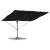Umbrelă Cantilever Neagră Copertină din poliester cu cadru metalic GartenMobel Dekor