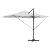 Umbrelă Cantilever Bej Poliester, Aluminiu Mare Pliabilă GartenMobel Dekor
