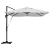 Umbrelă Cantilever Bej Poliester, Aluminiu Mare Pliabilă GartenMobel Dekor