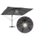Umbrelă Cantilever - Antracit Antracit Poliester Mare GartenMobel Dekor