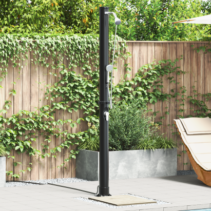 Duș Solar pentru Exterior cu Cap de Duș Portabil 217 cm 20 L GartenMobel Dekor