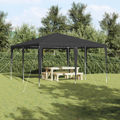 Cort de petrecere antracit 4x4 m PE GartenMobel Dekor