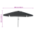 Parasol Grădină  ø395x245 cm Antracit GartenMobel Dekor