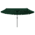 Umbrela de grădină  cu lumini LED ø395x245 cm Verde GartenMobel Dekor