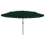 Umbrela de grădină  cu lumini LED ø395x245 cm Verde GartenMobel Dekor