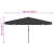 Paravan de grădină  cu lumini LED ø395x245 cm, Antracit GartenMobel Dekor
