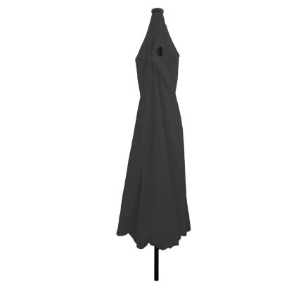 Paravan de grădină  cu lumini LED ø395x245 cm, Antracit GartenMobel Dekor