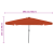 Umbrelă de grădină  cu lumini LED ø395x245 cm, portocalie GartenMobel Dekor