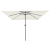 Umbrelă de grădină pătrată  295x245 cm Alb nisipos GartenMobel Dekor