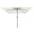 Umbrelă de grădină pătrată  295x245 cm Alb nisipos GartenMobel Dekor
