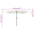 Umbrelă de grădină pătrată  295x245 cm Alb nisipos GartenMobel Dekor