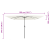 Umbrelă pătrată cu lumini LED 295x245 cm Bej GartenMobel Dekor