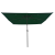 Parasol pătrat pentru grădină cu lumini LED 295x245 cm Verde GartenMobel Dekor