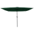 Parasol pătrat pentru grădină cu lumini LED 295x245 cm Verde GartenMobel Dekor