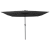 Umbrelă de grădină quadrată  cu LED-uri 295x245 cm antracit GartenMobel Dekor