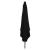 Umbrelă pătrată  cu lumini LED 295x245 cm Neagră GartenMobel Dekor