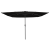 Umbrelă pătrată  cu lumini LED 295x245 cm Neagră GartenMobel Dekor