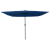 Umbrelă pătrată pentru grădină  cu lumini LED 295x245 cm Albastru Azure GartenMobel Dekor