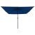 Umbrelă pătrată pentru grădină  cu lumini LED 295x245 cm Albastru Azure GartenMobel Dekor
